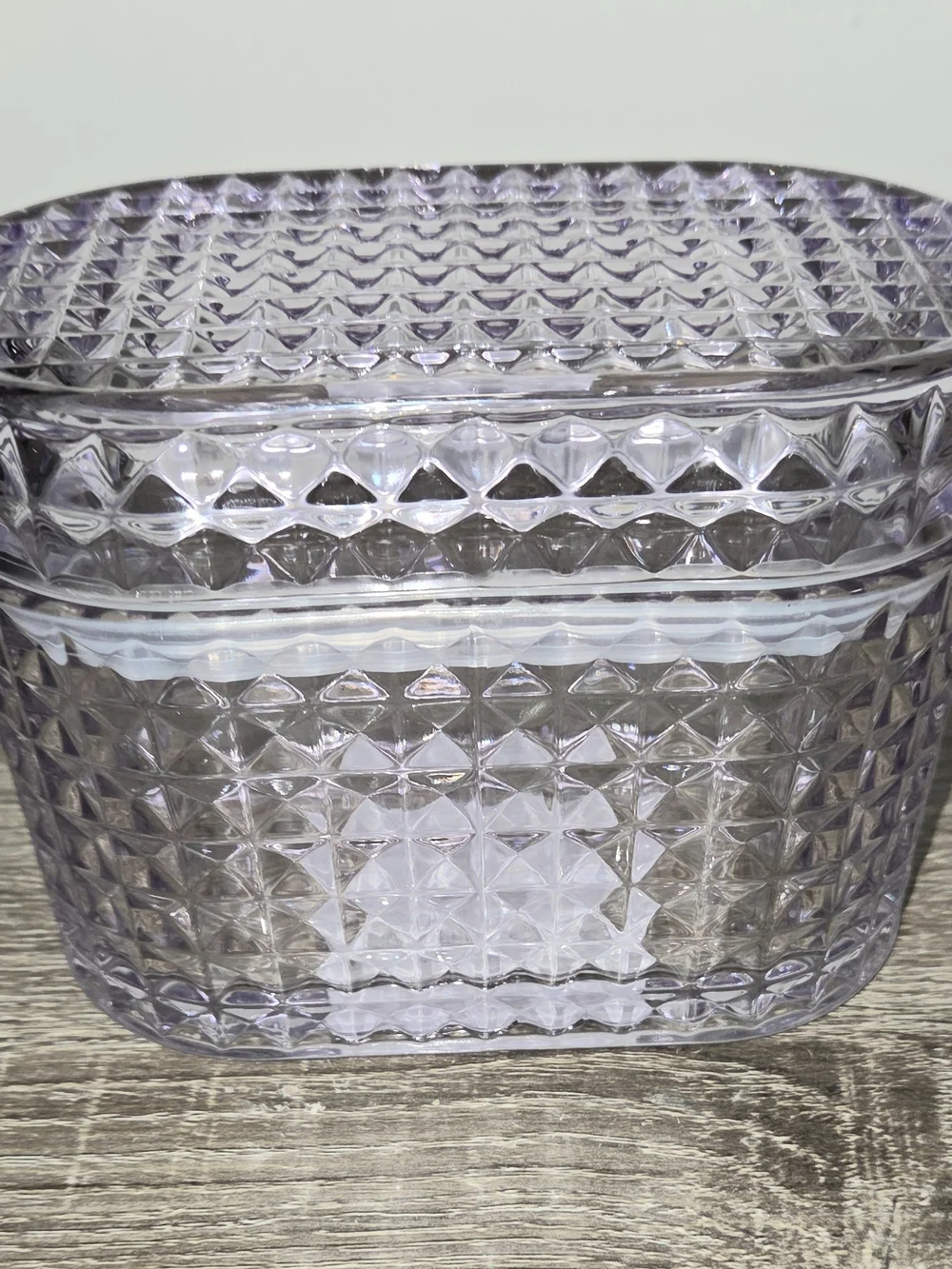 Glass Trinket Box Purple Target Bullseye Playground Art Deco 2024